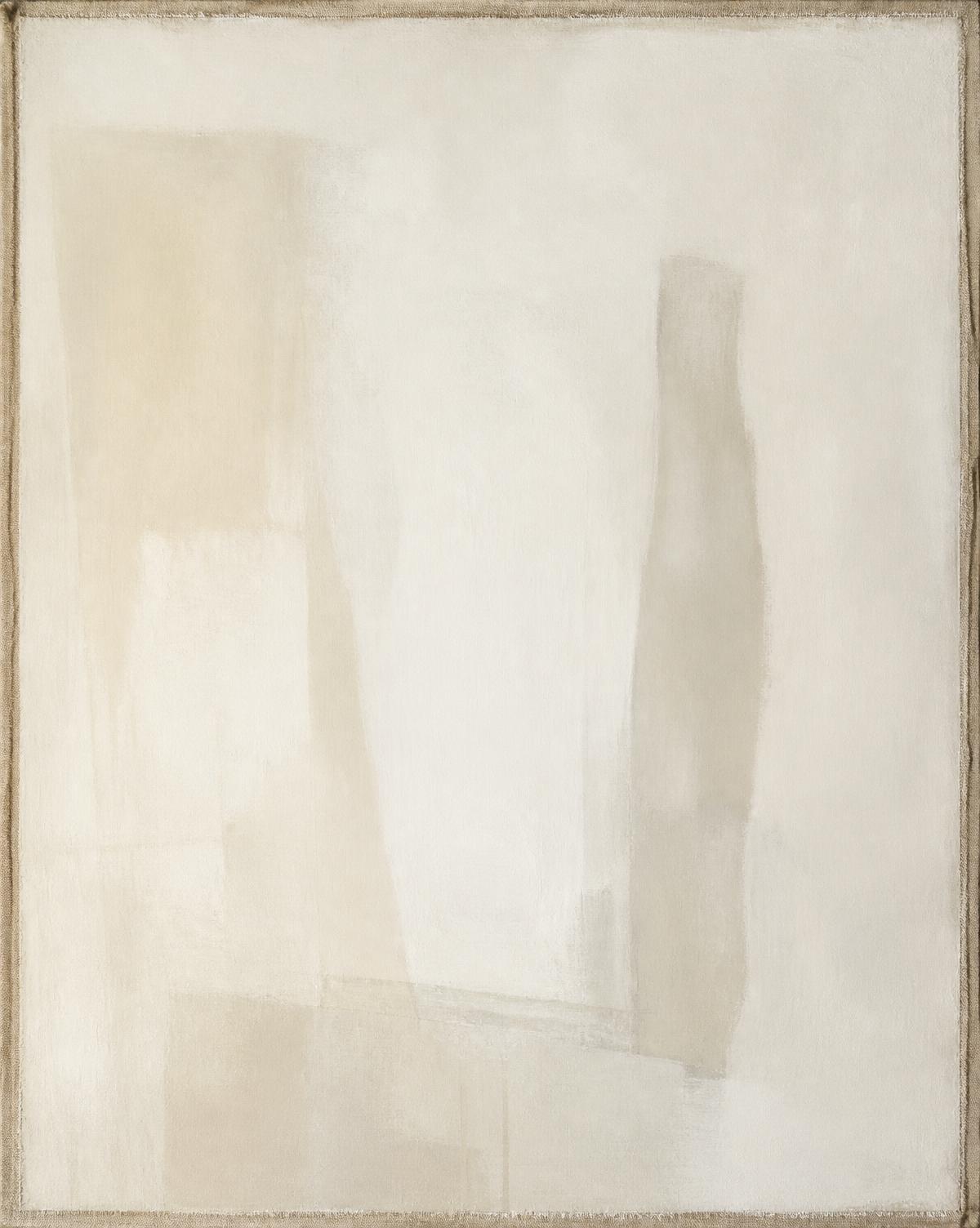 White Interval, 2022 — Oil and gesso on panel, 140 × 110 cm